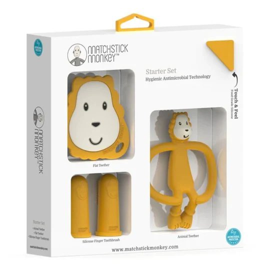 Starter Lion Set | Teether | Matchstick Monkey for Mamas & Papas LB - Activity & Sensory Toys