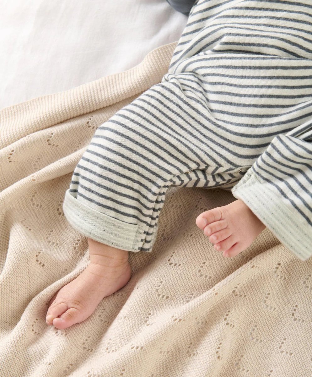 Stripe Dungarees & Bodysuit Outfit Set | Bodysuit | Mamas & Papas for Mamas & Papas LB - 6hr