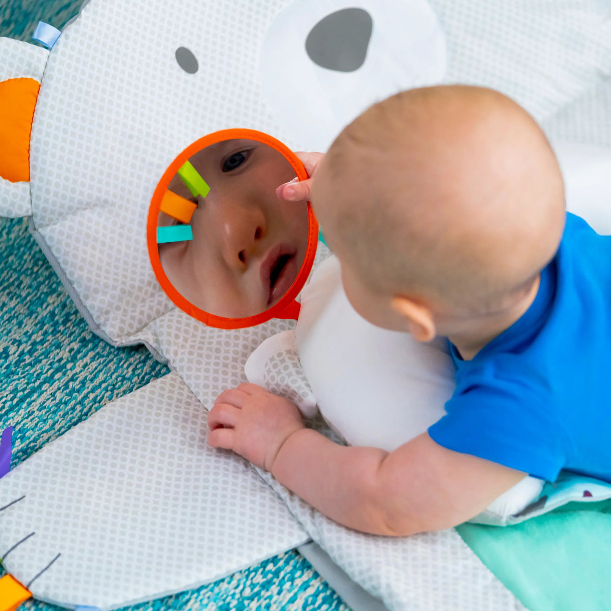 Tummy Time Prop & Play Baby Activity Mat, Polar Bear | Tummy Time | Bright Starts for Mamas & Papas LB - Activity & Sensory Toys