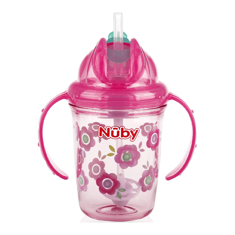 Twin Handle 360° Wonder Cup Made with Tritan 240ml 6m+ | Cup | Nuby for Mamas & Papas LB - 6hr