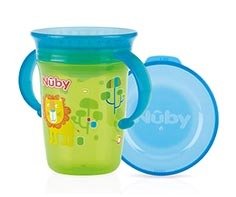 Twin handle 360° Wonder Cup with Print 240ml 6m+ | Cup | Nuby for Mamas & Papas LB - 6hr