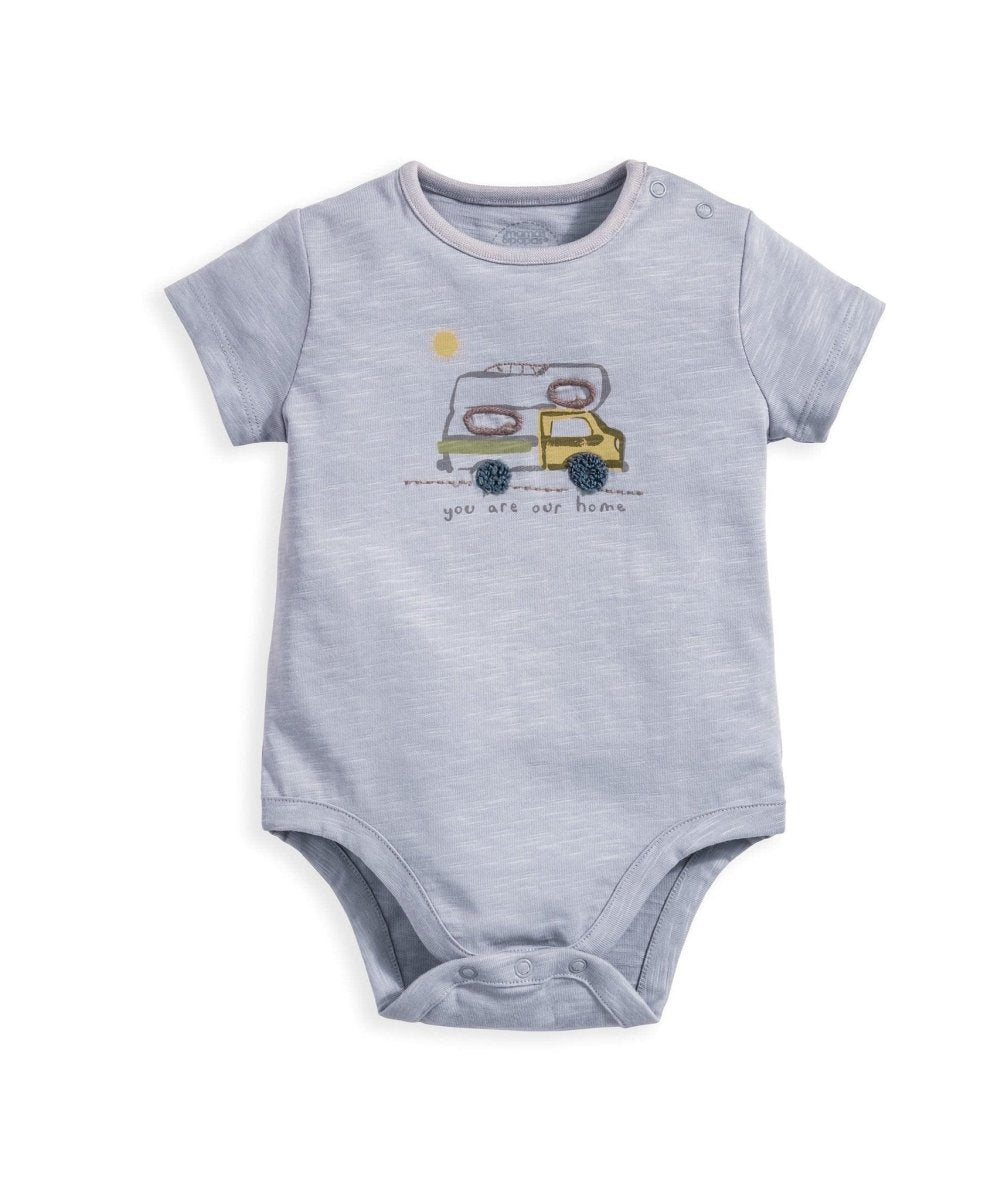 You Are Our Home Bodysuit - Blue | Sleepsuit | Mamas & Papas for Mamas & Papas LB - 6hr