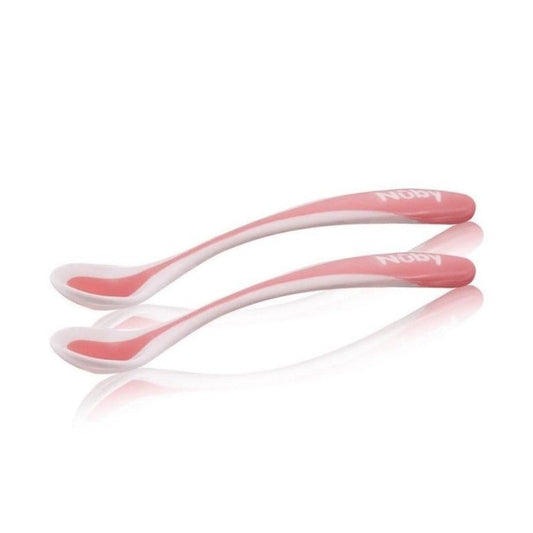Nuby Patented Hot Safe Spoon 3m+ Pack of 2 | Mamas & Papas, Babies, Nursing, Spoon