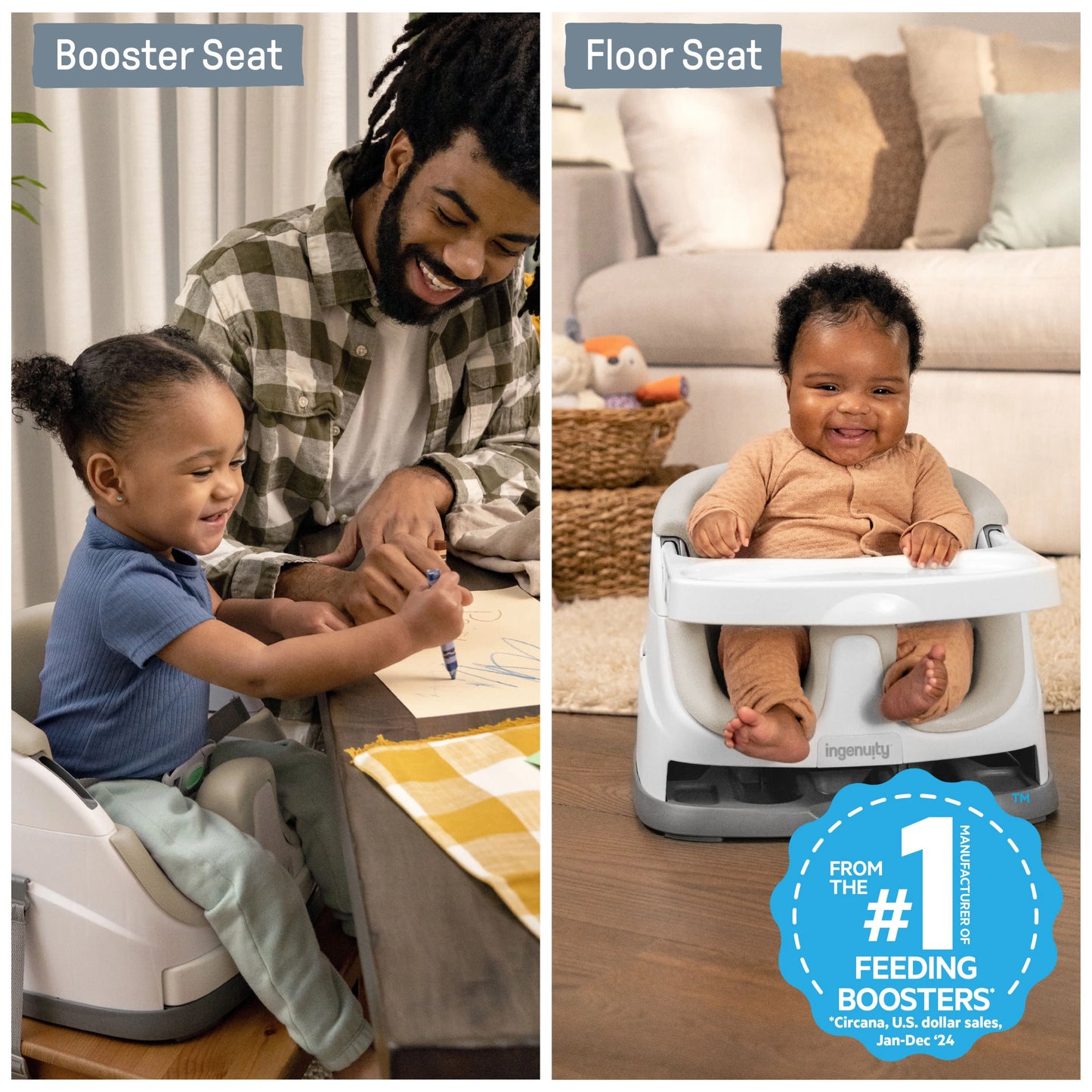 Baby Base 2-in-1 Booster Feeding and Floor Seat