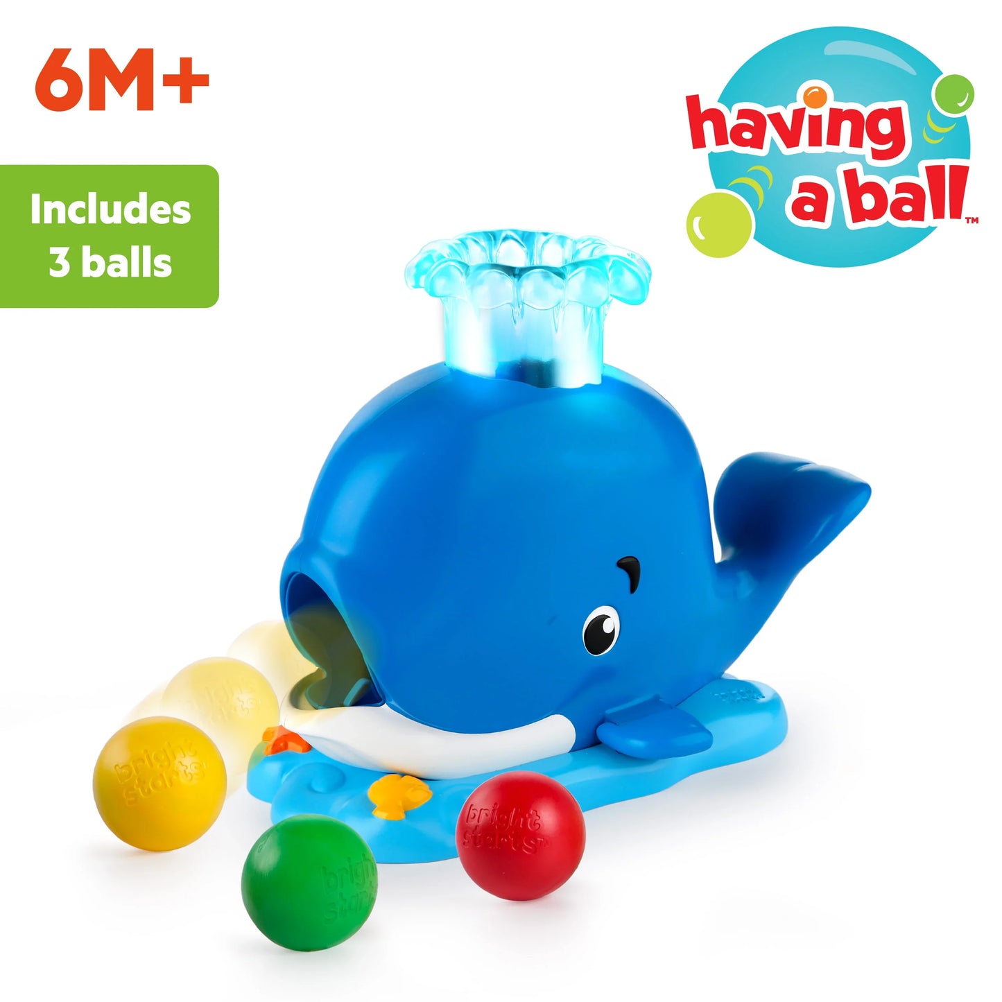 Silly Spout Whale Ball Popper Baby Activity Toy