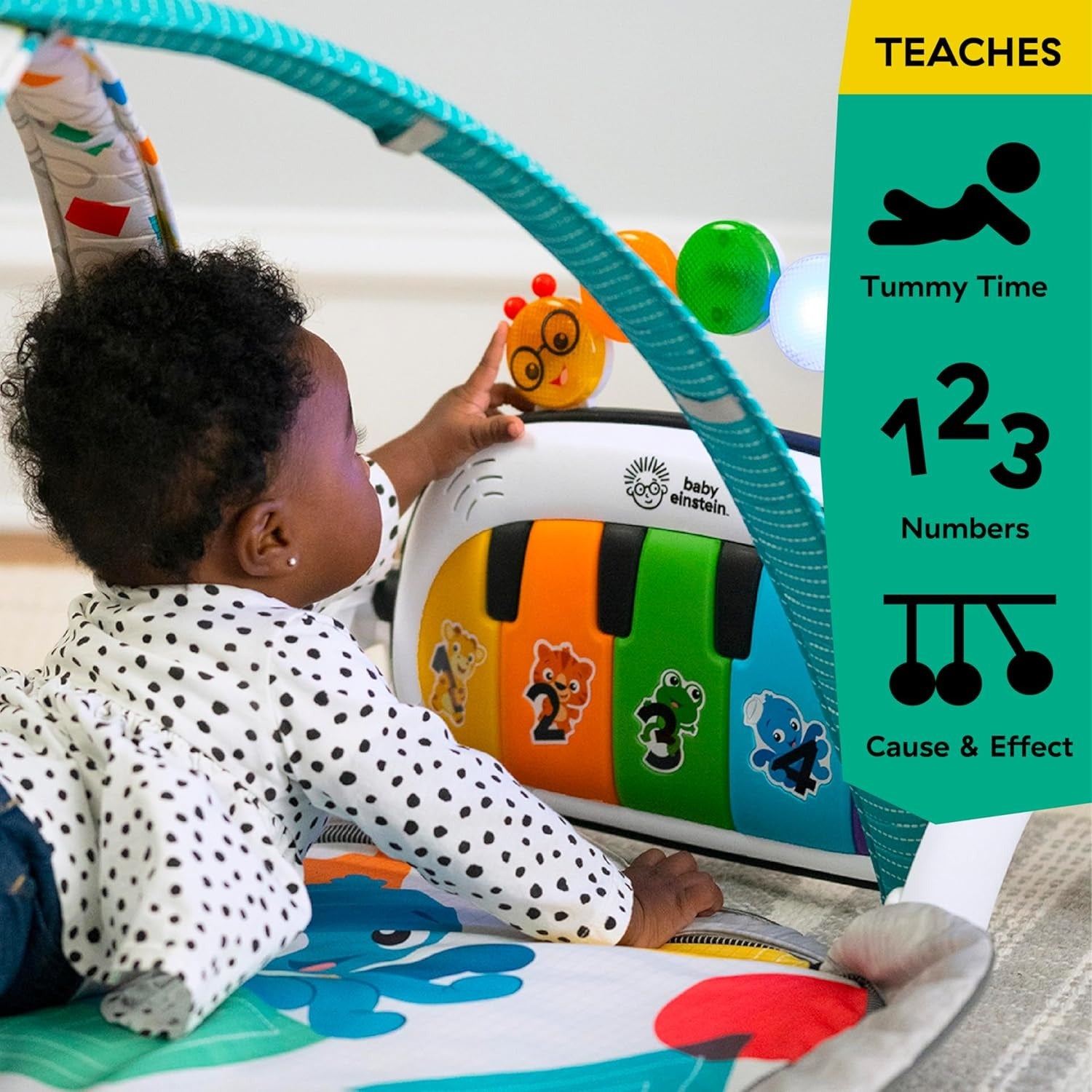 Baby Einstein 4-in-1 Tunes Music and Language Play Gym and Piano Tummy Time Activity Mat | Mamas & Papas, Babies, Nursing, 
