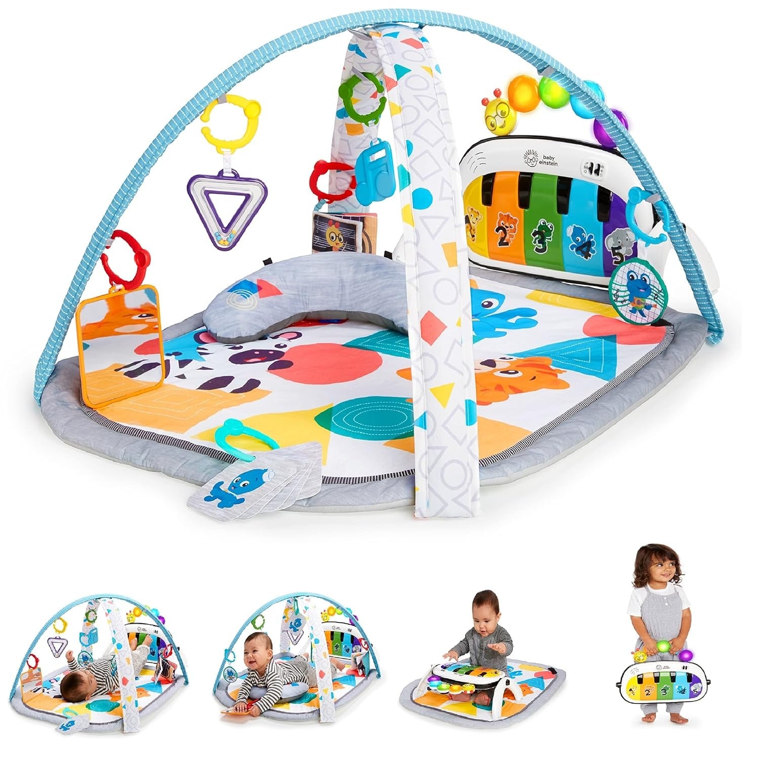 Baby Einstein 4-in-1 Tunes Music and Language Play Gym and Piano Tummy Time Activity Mat | Mamas & Papas, Babies, Nursing, 