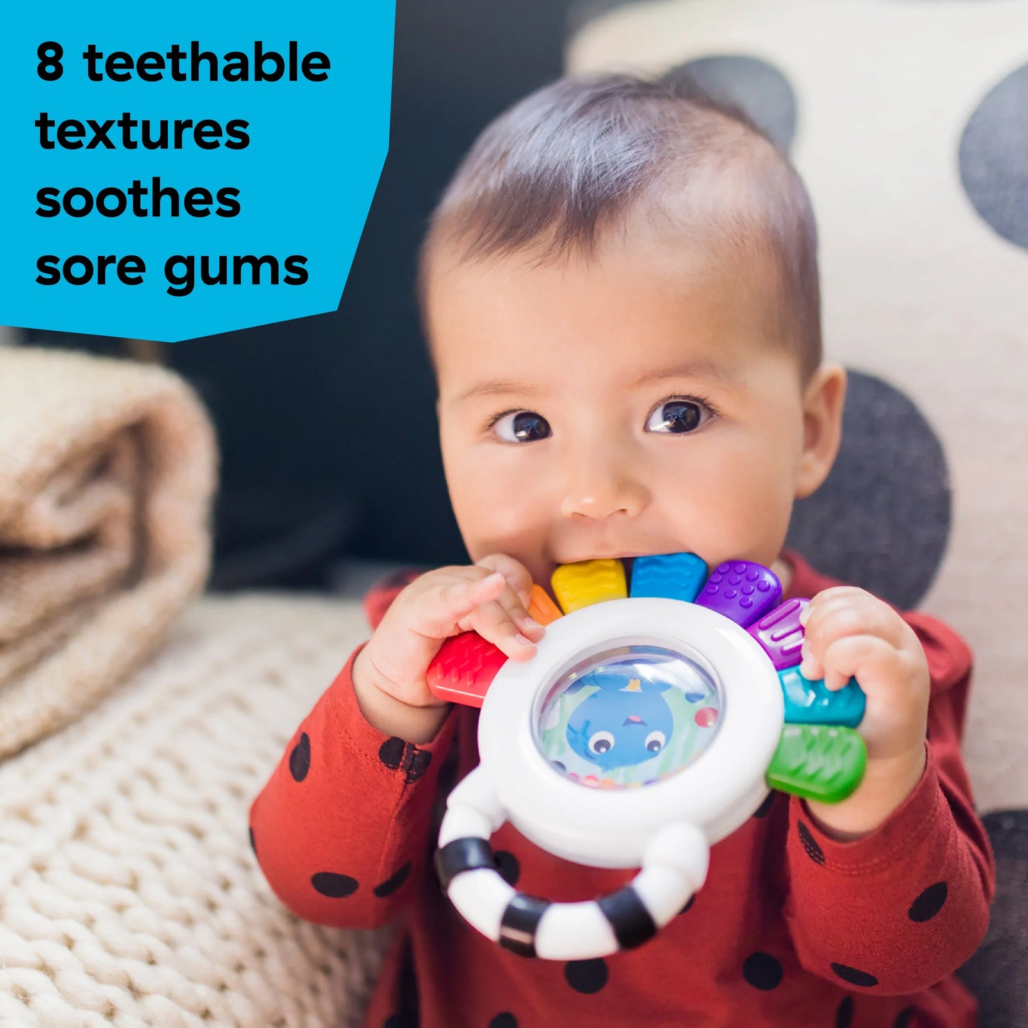 Outstanding Opus the Octopus Rattle & Teether Sensory Toy