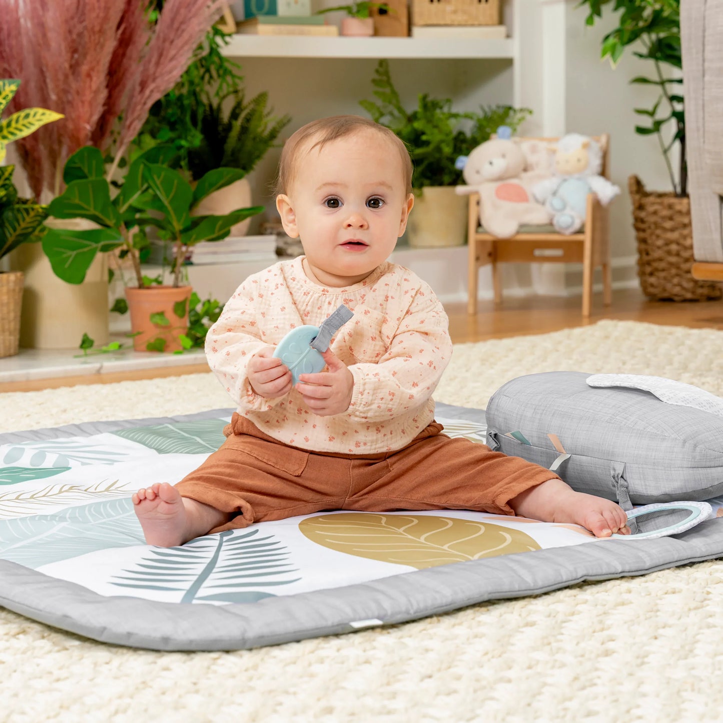 Sprout Spot Baby Milestone Play Mat Tummy Time Gym