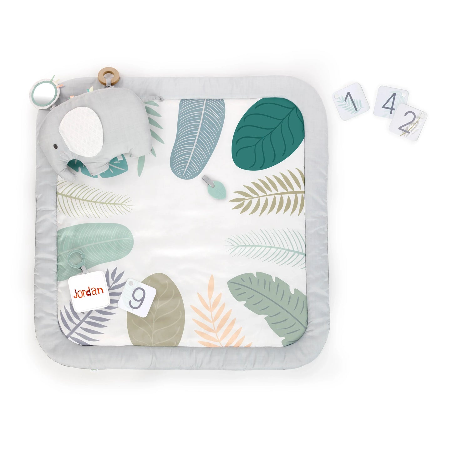 Ingenuity Sprout Spot Baby Milestone Play Mat Tummy Time Gym Play Gym