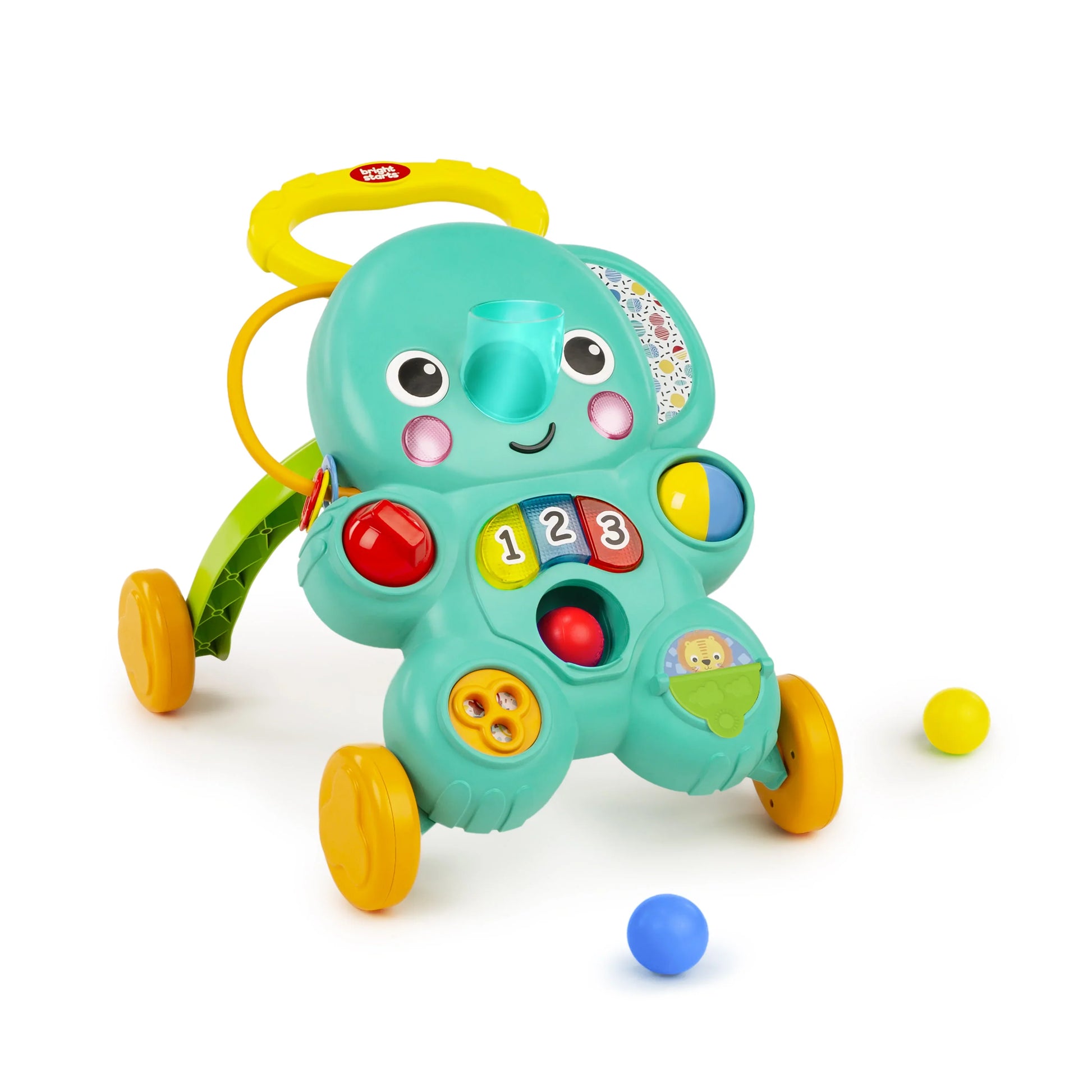 Bright Starts Stroll 'n Roll 2-in-1 Ball Play Walker - Elephant Walker
