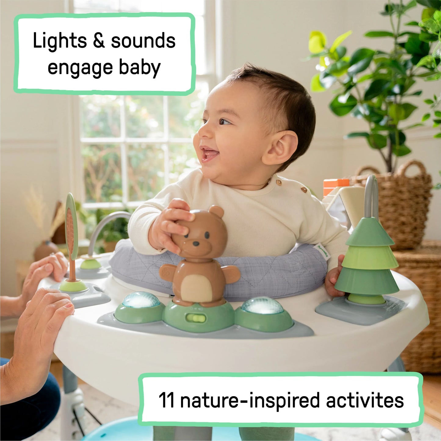 Spring & Sprout 2-in-1 Baby Activity Center Jumper