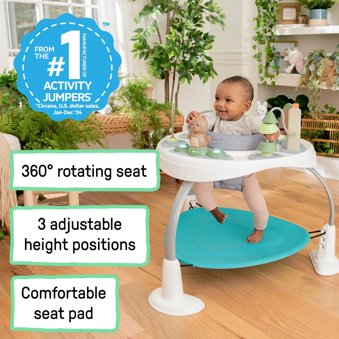 Spring & Sprout 2-in-1 Baby Activity Center Jumper