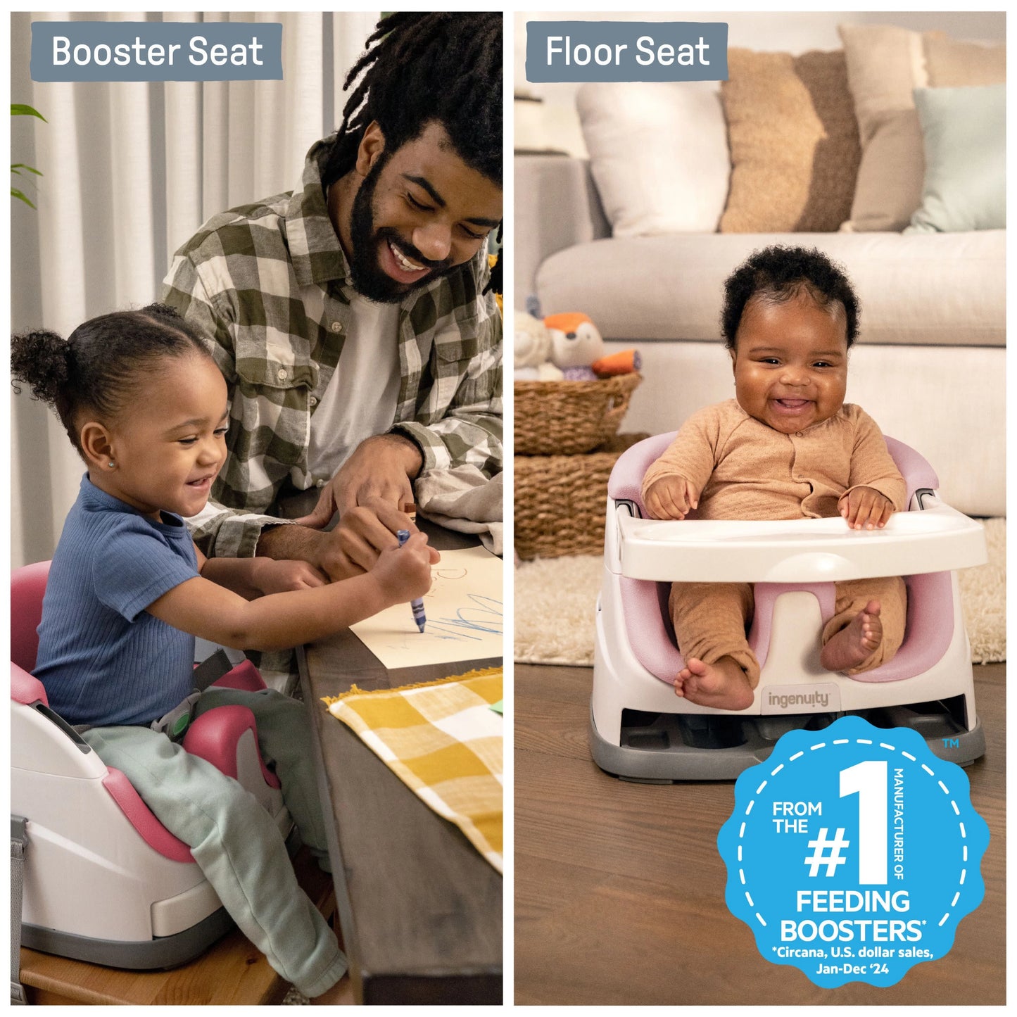 Baby Base 2-in-1 Booster Feeding and Floor Seat