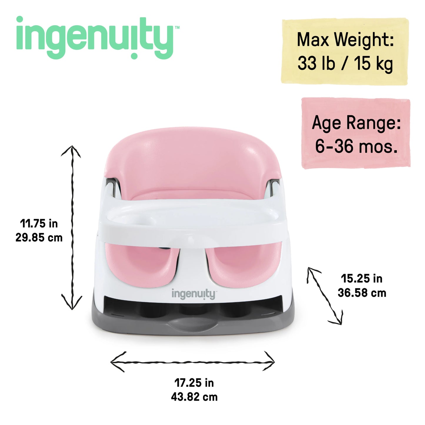 Baby Base 2-in-1 Booster Feeding and Floor Seat