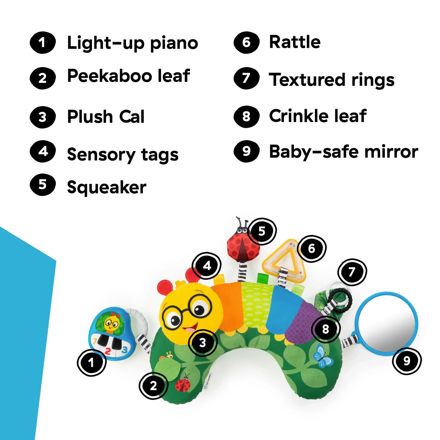 Pillow Tummy Time Activity Pillow, Multisensory, Ages 0+