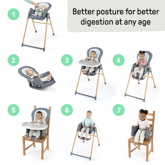 Proper Positioner 7-in-1 Deluxe High Chair - For Ages 0-60m