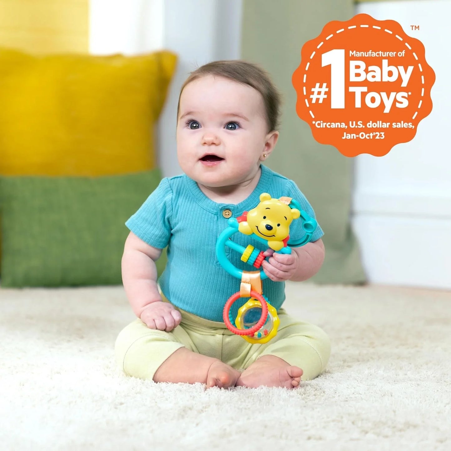 Disney Winnie the Pooh Activity Toy, Unisex Baby Stroller Toy