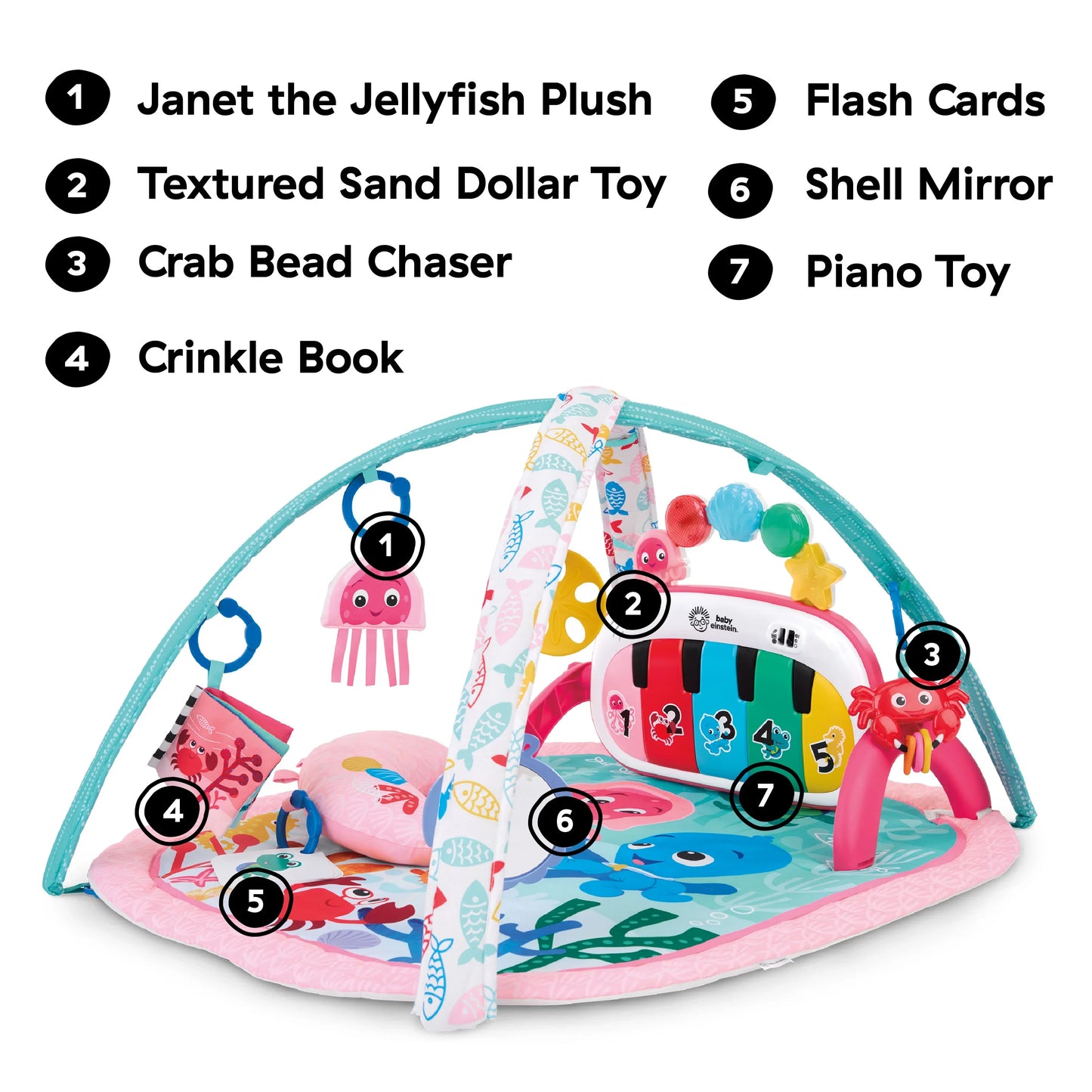 4-in-1 Kickin Tunes Jellyfish Jamboree Music & Language Discovery Gym