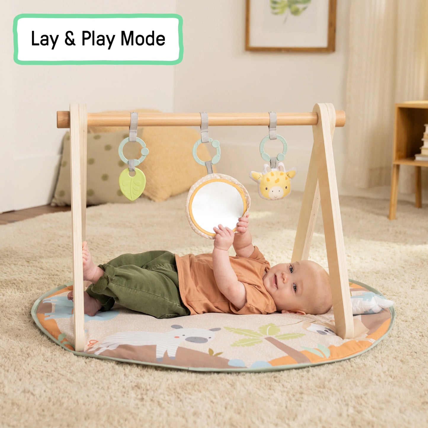 Wonder & Wood Wooden Toy Arch & Play Mat