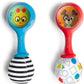 Baby Einstein Shake & Groove Toy Maracas for Baby, Instrument Toy Baby Rattle with Soft Ends Rattle