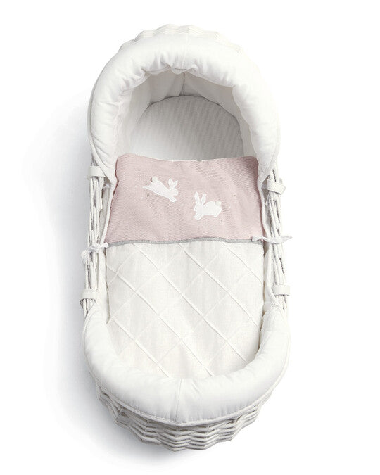 Mamas & Papas Wicker Moses Basket - Welcome To The World - Pink | Mamas & Papas, Babies, Nursing, Mose Basket