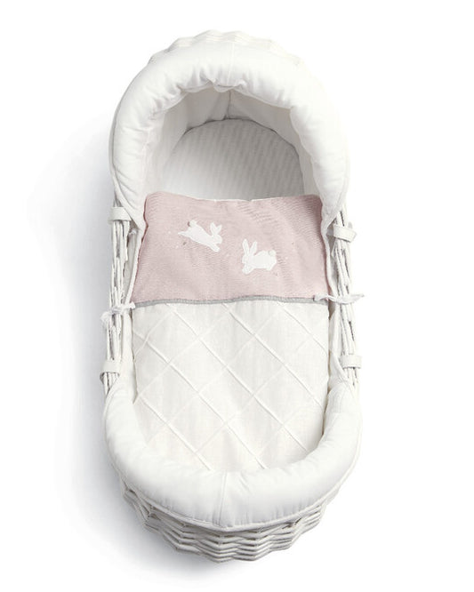 Mamas & Papas Wicker Moses Basket - Welcome To The World - Pink | Mamas & Papas, Babies, Nursing, Mose Basket