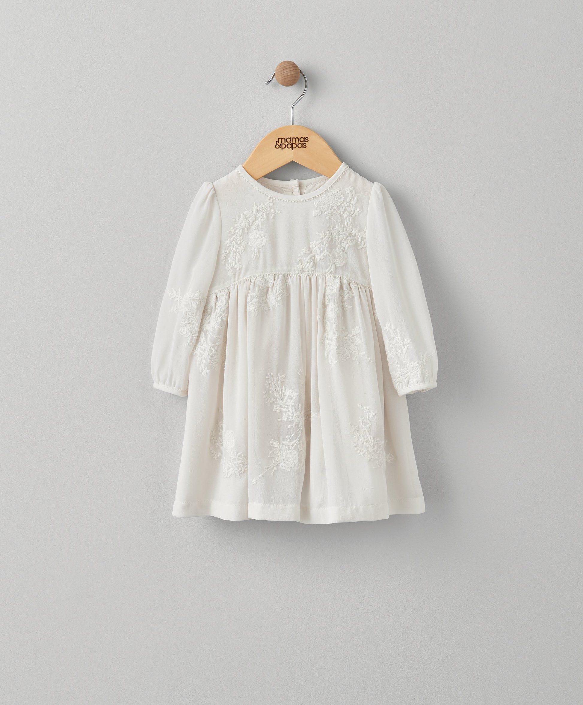 Mamas & Papas Long Sleeve Embroidered Dress | Mamas & Papas, Babies, Nursing, Dress