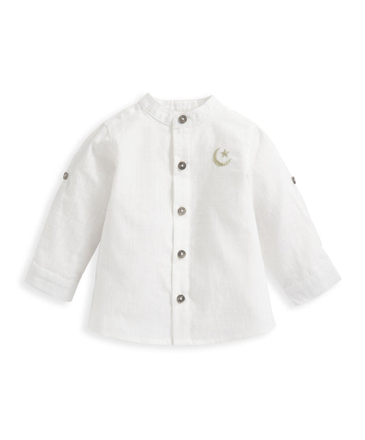 Mamas & Papas Long Sleeve Linen Shirt | Mamas & Papas, Babies, Nursing, Shirt