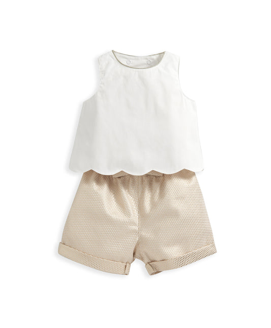 Mamas & Papas Top & Jacquard Short Set - 2 Piece Set | Mamas & Papas, Babies, Nursing, Set