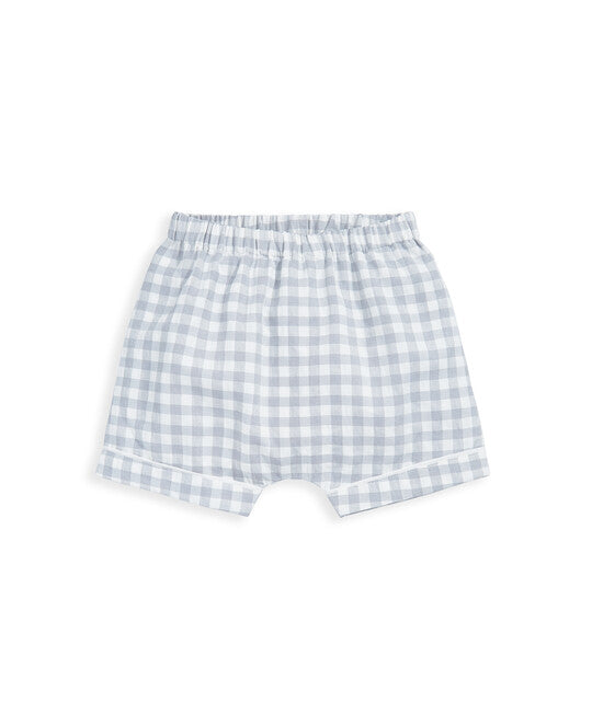 Mamas & Papas Gingham Pyjamas - Blue | Mamas & Papas, Babies, Nursing, Sleepsuit