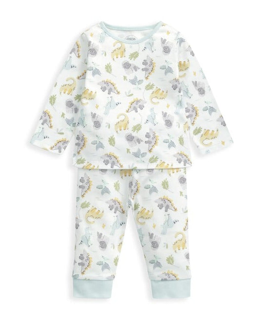 Mamas & Papas Dinosaur Jersey Pyjamas | Mamas & Papas, Babies, Nursing, Sleepsuit