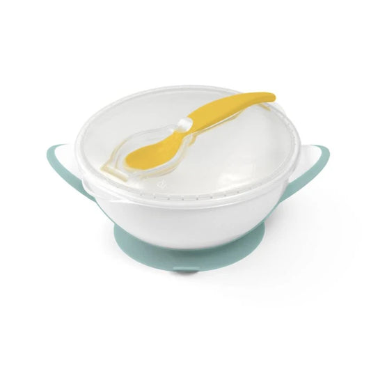 Babyono Suction Bowl with Spoon 300ml Cambridge Blue | Mamas & Papas, Babies, Nursing, Cutlery