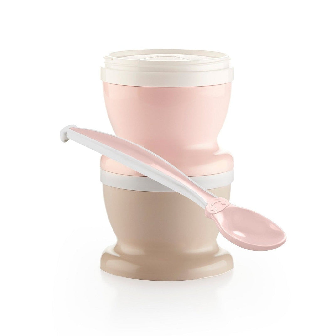 2 petits pots alimentaires et 1 cuillère souple
