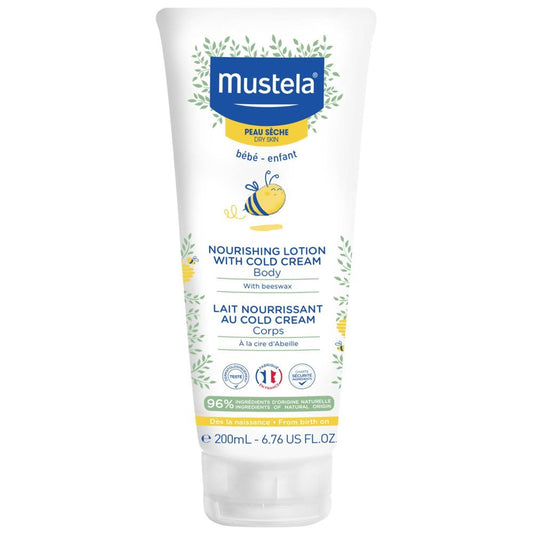 Mustela Nourishing Lotion with Cold Cream 200ml | Mamas & Papas, Babies, Nursing, Skincare