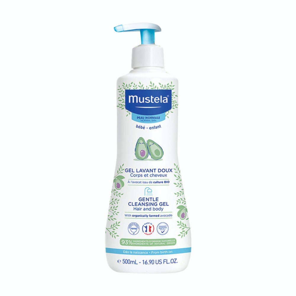 Mustela Gentle Cleansing Gel with Avocado 500ml | Mamas & Papas, Babies, Nursing, Skincare