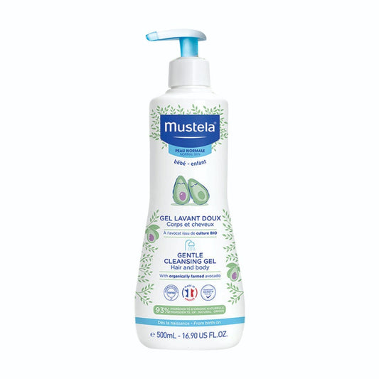 Mustela Gentle Cleansing Gel with Avocado 500ml | Mamas & Papas, Babies, Nursing, Skincare