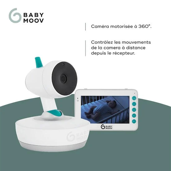 Babyphone vidéo Yoo-Moov Blanc/Bleu