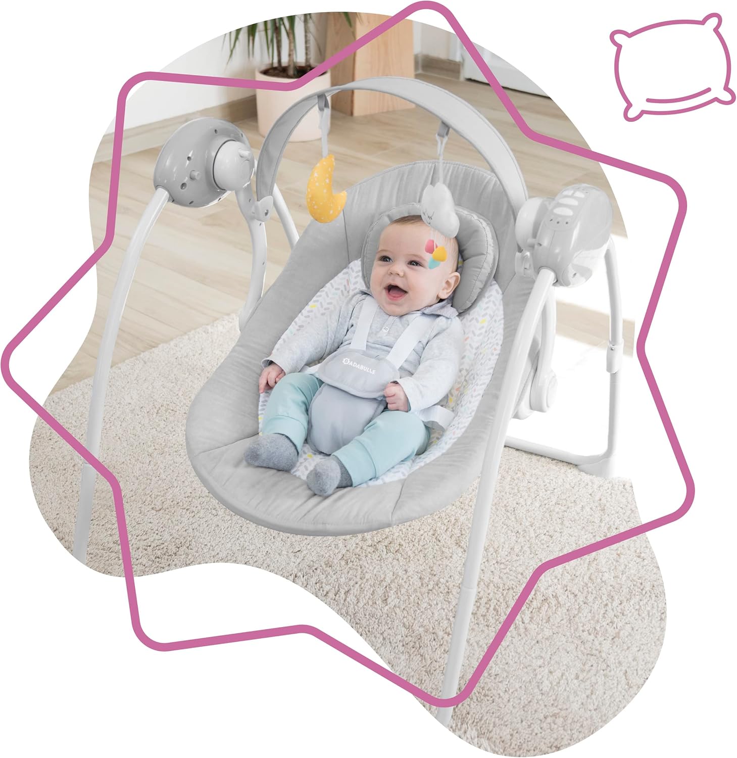 Badabulle Comfort Candy Hammocks | Mamas & Papas, Babies, Nursing, Hammock