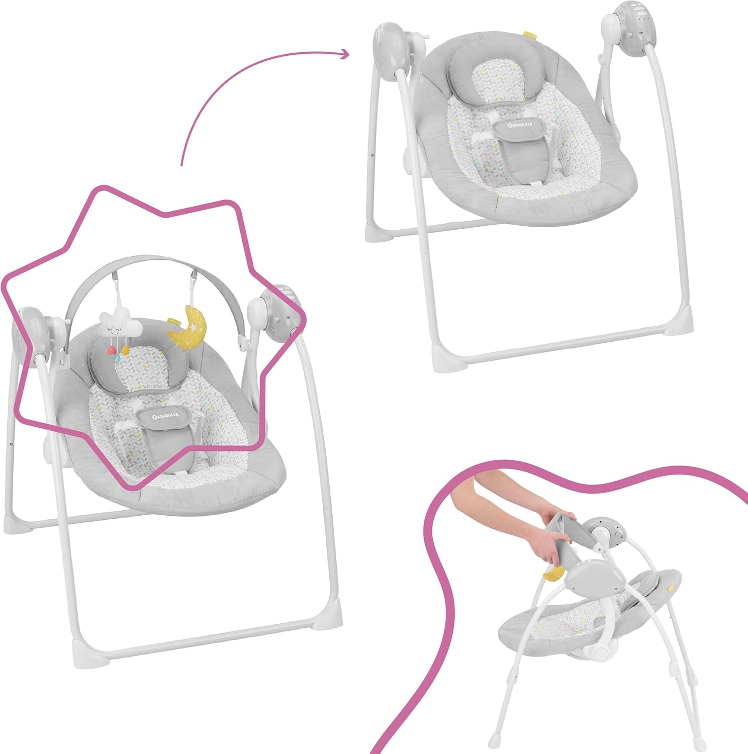 Badabulle Comfort Candy Hammocks | Mamas & Papas, Babies, Nursing, Hammock
