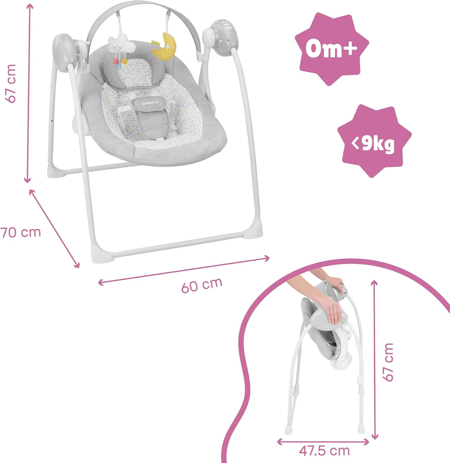 Badabulle Comfort Candy Hammocks | Mamas & Papas, Babies, Nursing, Hammock