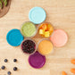 Coffret de 8 bols bébé en verre + livret de recettes bio