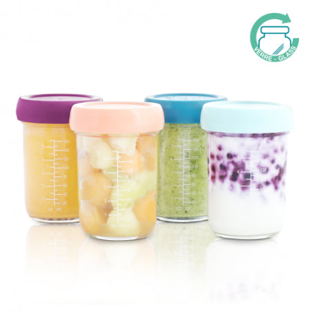 Babymoov Baby Bowls Glass Storage Containers Pack of 4 | Mamas & Papas, Babies, Nursing, Bowl