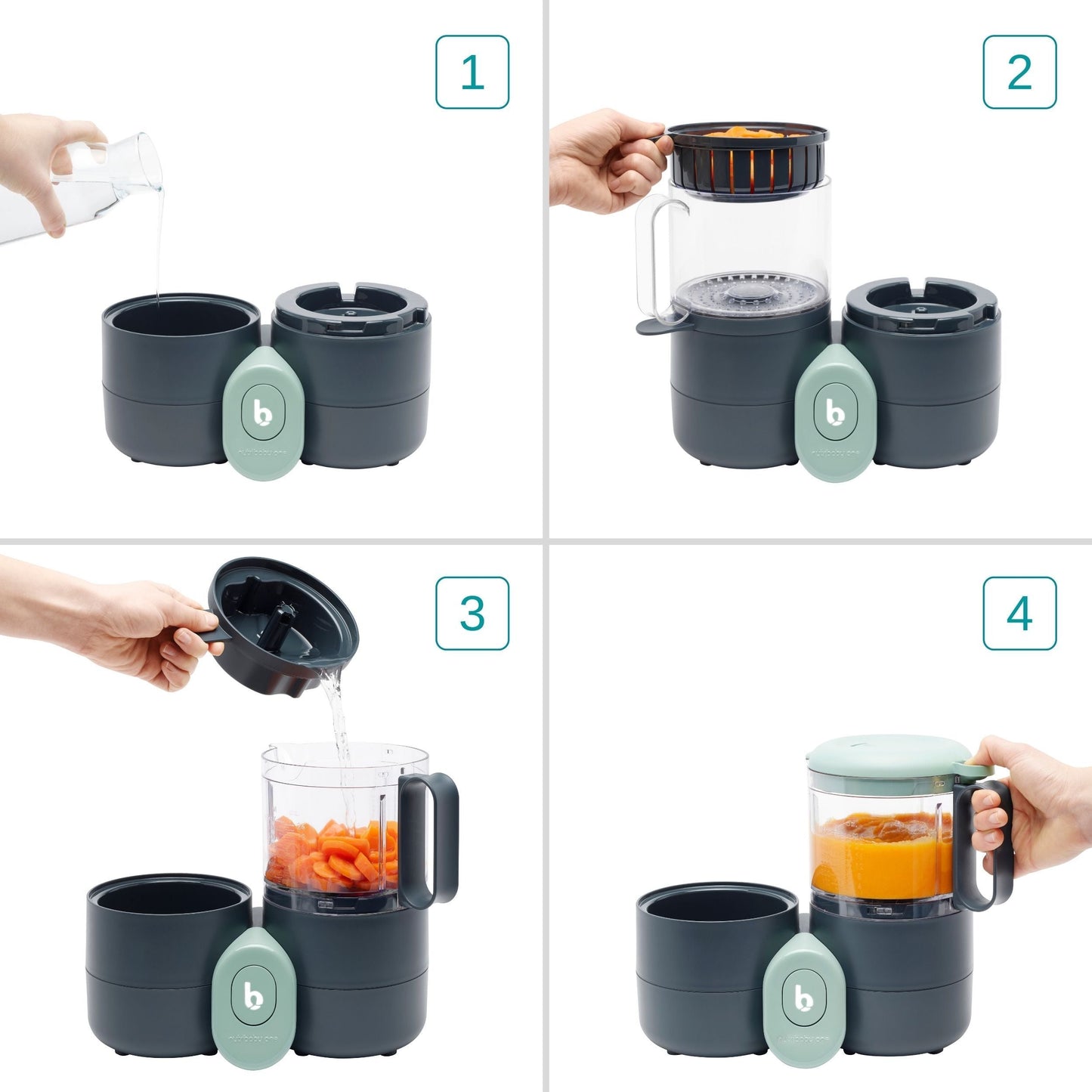 Babymoov Nutribaby One 4-in-1 Baby Food Processor | Mamas & Papas, Babies, Nursing, Food Processor