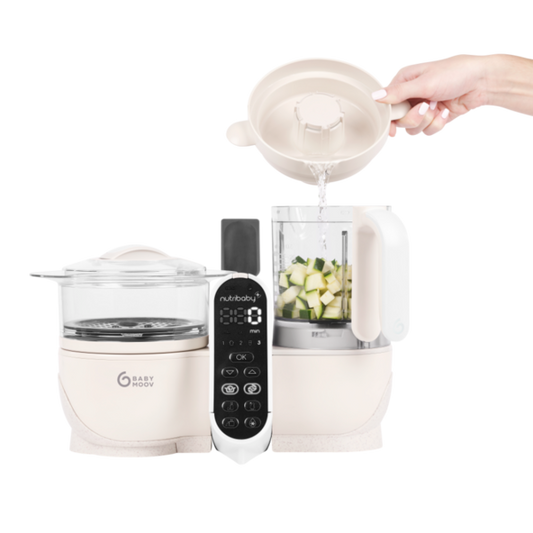 Babymoov Nutribaby + Mineral Beige 6-in-1 Multi-Purpose Baby Food Processor | Mamas & Papas, Babies, Nursing, Food Processor