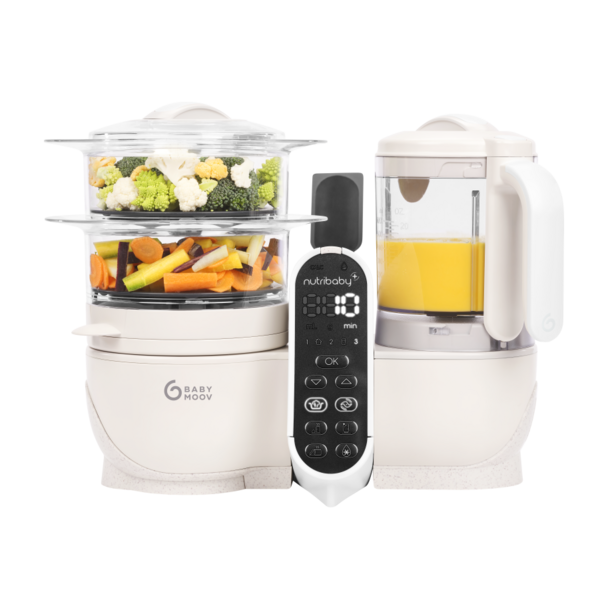 Babymoov Nutribaby + Mineral Beige 6-in-1 Multi-Purpose Baby Food Processor | Mamas & Papas, Babies, Nursing, Food Processor