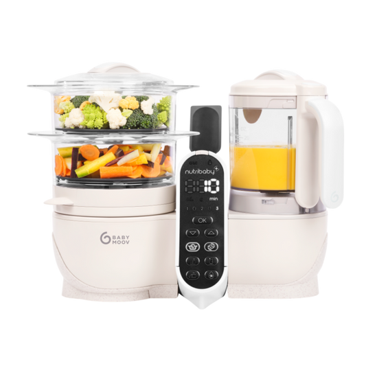 Babymoov Nutribaby + Mineral Beige 6-in-1 Multi-Purpose Baby Food Processor | Mamas & Papas, Babies, Nursing, Food Processor