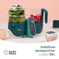 Babymoov Nutribaby+ 6-in-1 Food Prep Maker - Opal Green | Mamas & Papas, Babies, Nursing, Food Maker