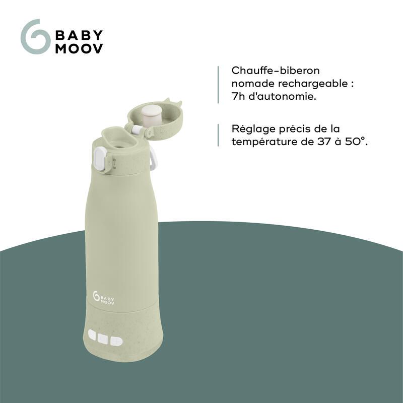 Moov & Feed Nomad Baby Bottle Warmer Sage Green