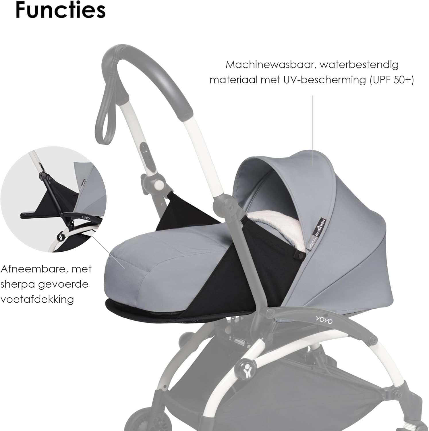 Stokke Yoyo 0 Newborn Pack Stone | Mamas & Papas, Babies, Nursing, Seat Pack